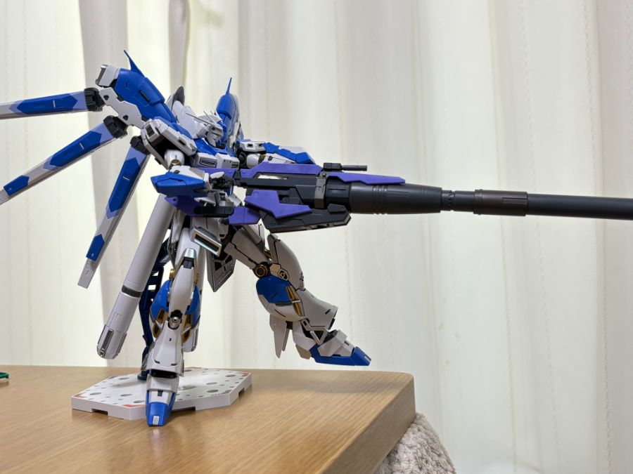 RG 하이뉴 전용 하이퍼 메가 바주카 런처 세트 런너 태그 & 본체 가조립 사진_4.jpg