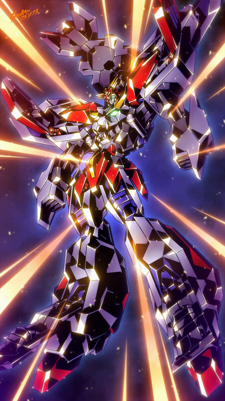 초대 용자 엑스카이저의 폼 업 그려봤습니다!_1.png