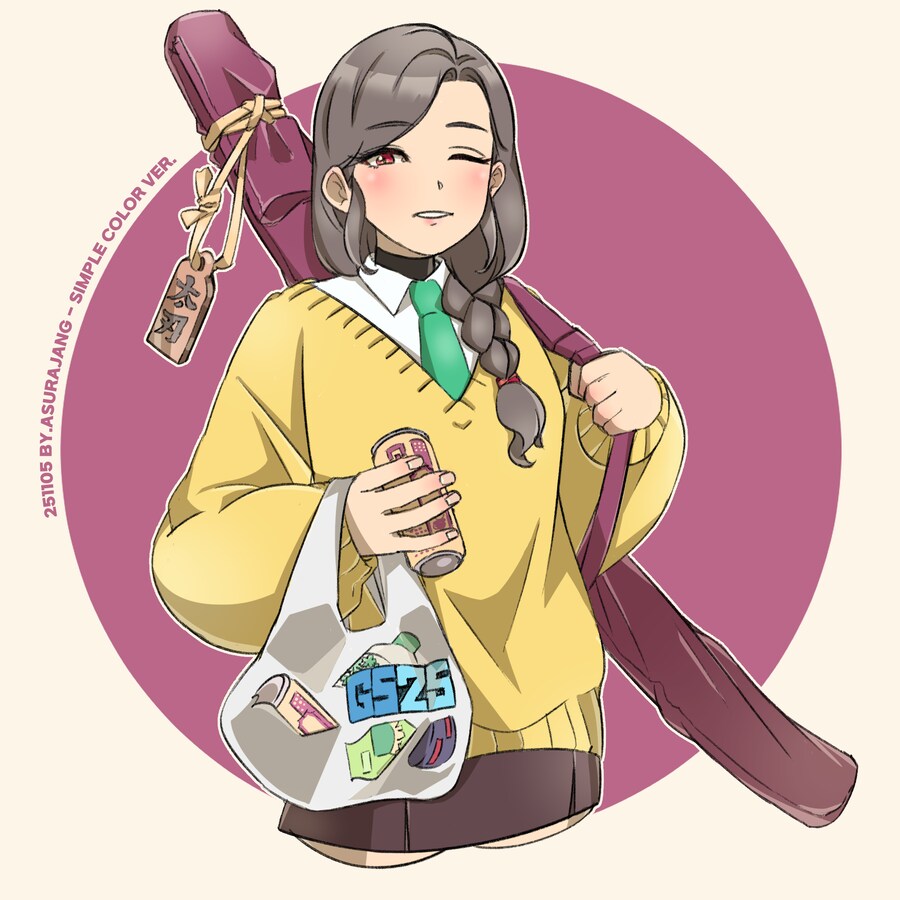 (창작) 핑크 레깅스 근성녀와 11월 그림 결산_8.png