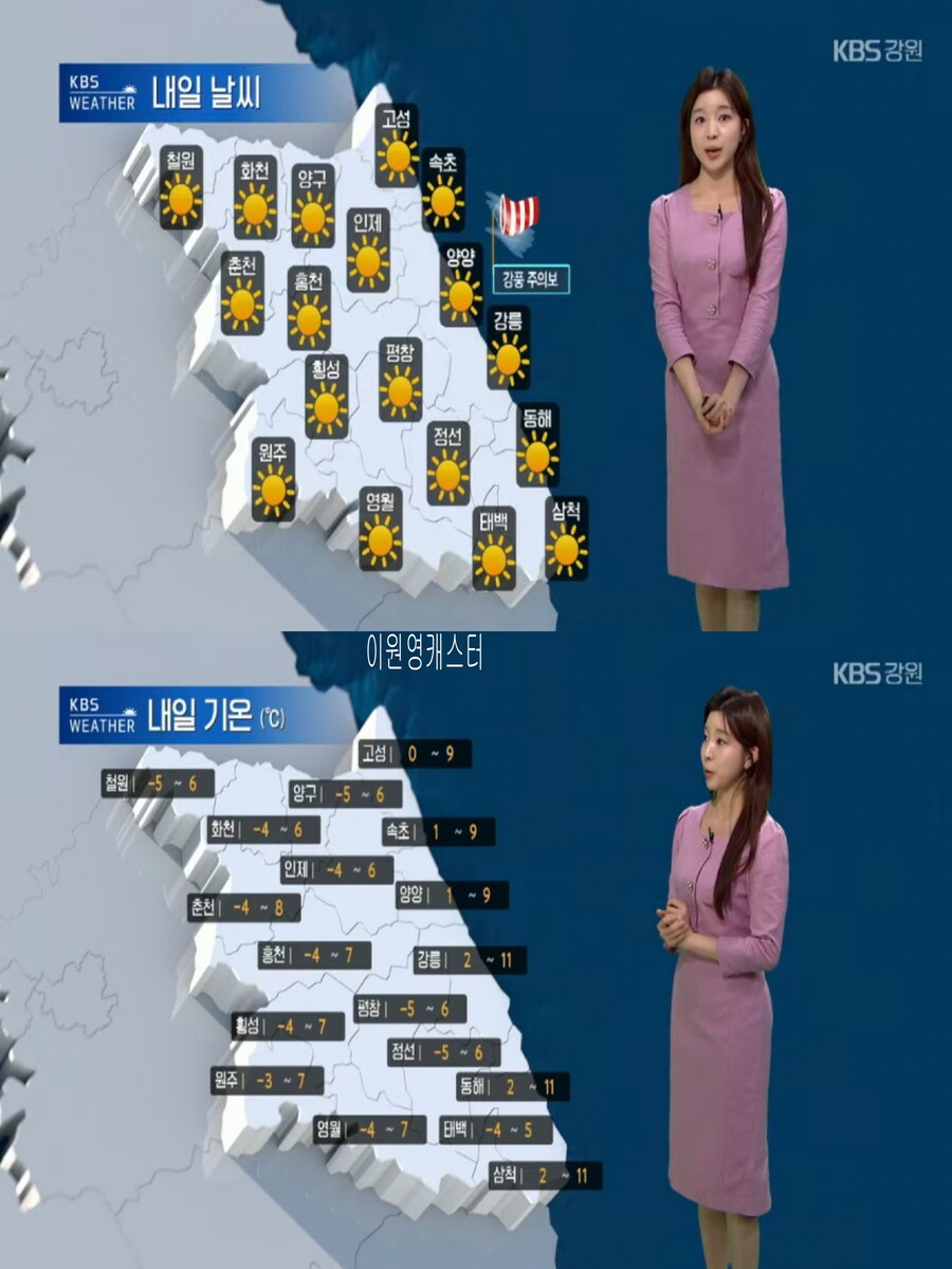 내일, 서울 아침 영하 1도(강원 산간 대설특보, 미세먼지 좋음)_22.jpg