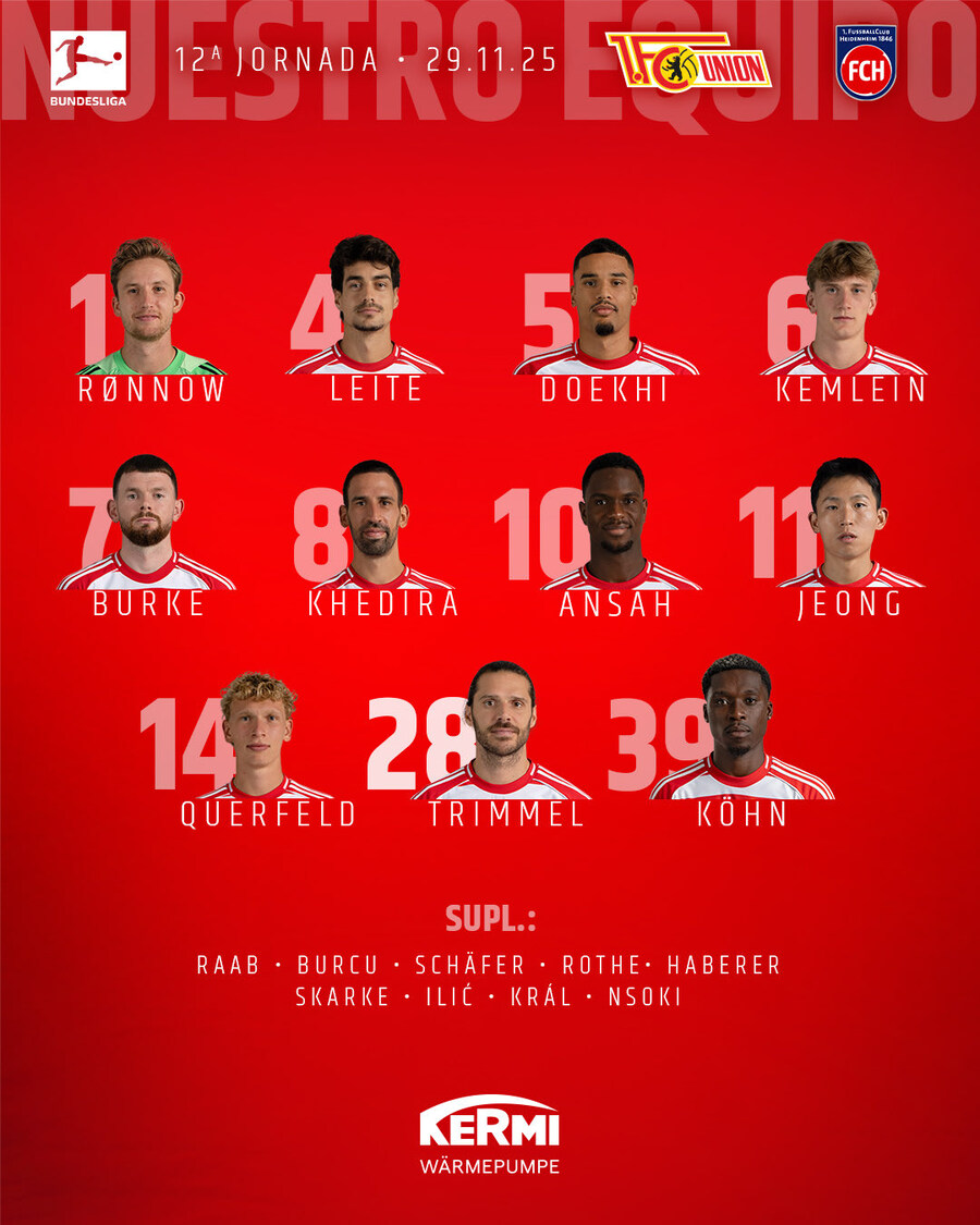 [분데스리가] 우니온 베를린 vs 하이덴하임 출전 명단, 정우영 선발_1.jpg