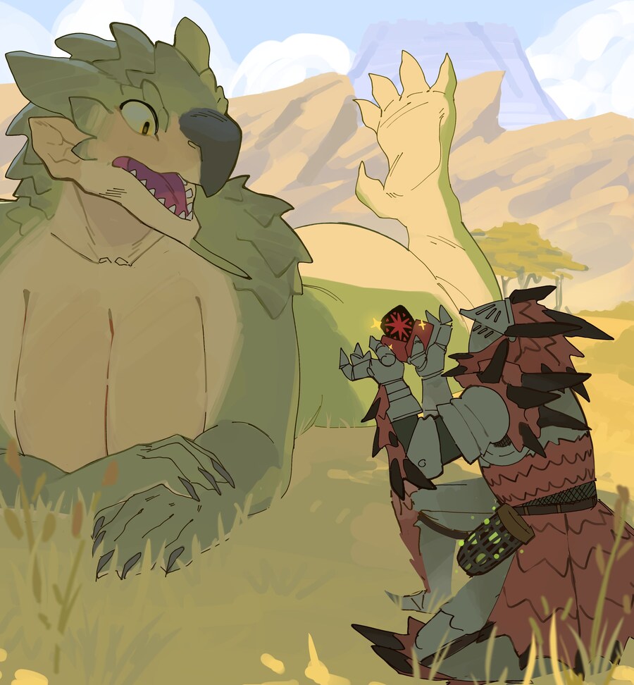 레이아에게 프로포즈하는 헌터_1.jpg