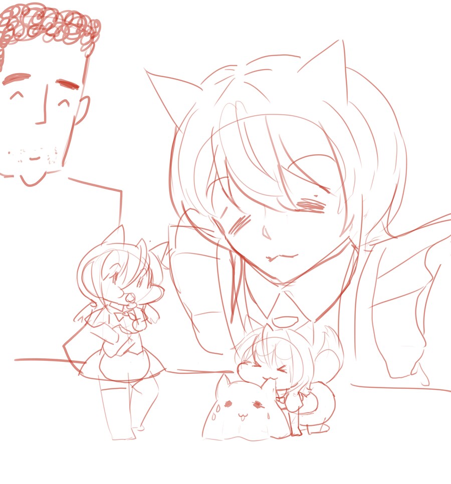 ㄹㄹㅋㅍ) 완성은 안하고 찍그려본 냐루비즈_1.jpg