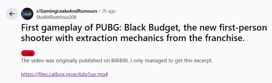 크래프톤 익스트랙션 신작 'PUBG:블랙 버짓' 플레이 영상 유출_1.jpg