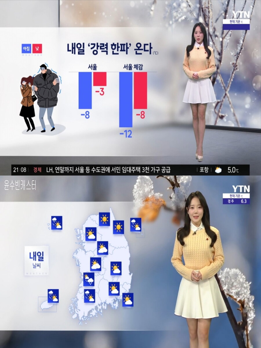 내일, 서해안 중심 강한 눈(강력한파, 이번주 전국 강추위)_7.jpg