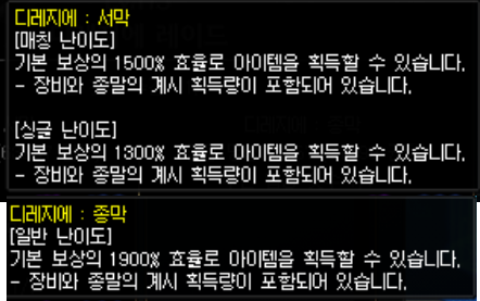 디레지에 레이드 모드별 보상 차이_4.png