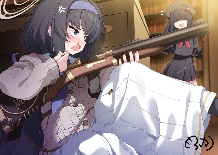 [블루아카] 일섭) 우이가 선생앞이면 체면차릴줄 알았지_3.jpg