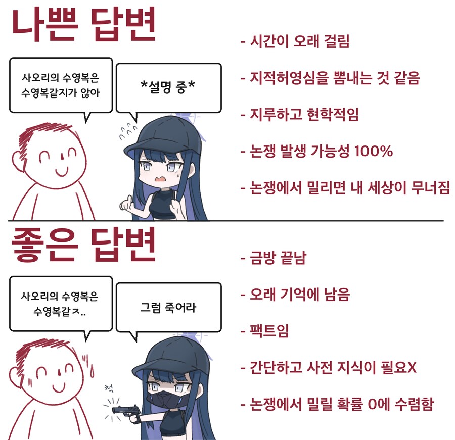 사오리 수영복에 대한 나쁜 답변 좋은 답변.manhwa_1.png