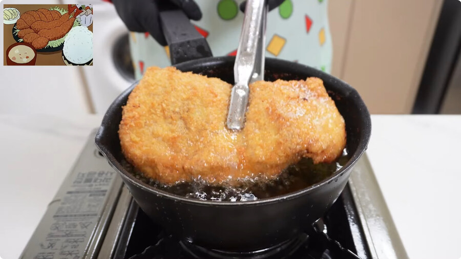 짱구는 못말려 남성용 돈까스 세트 100% 재현하기.jpg_57.jpg