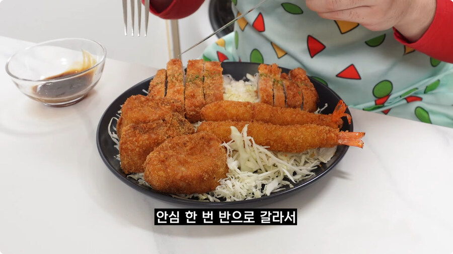 짱구는 못말려 남성용 돈까스 세트 100% 재현하기.jpg_82.jpg