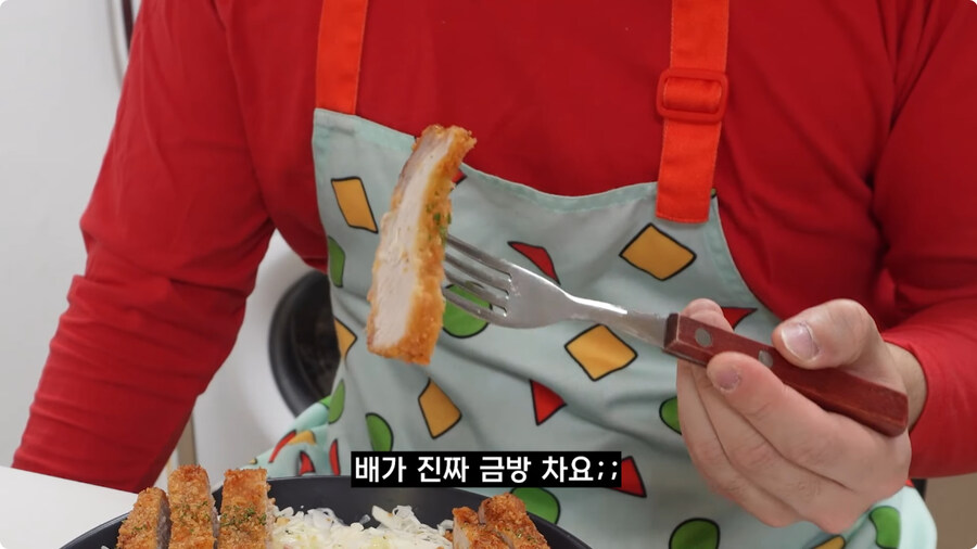 짱구는 못말려 남성용 돈까스 세트 100% 재현하기.jpg_94.jpg