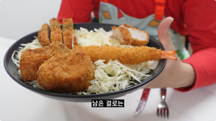 짱구는 못말려 남성용 돈까스 세트 100% 재현하기.jpg_95.jpg