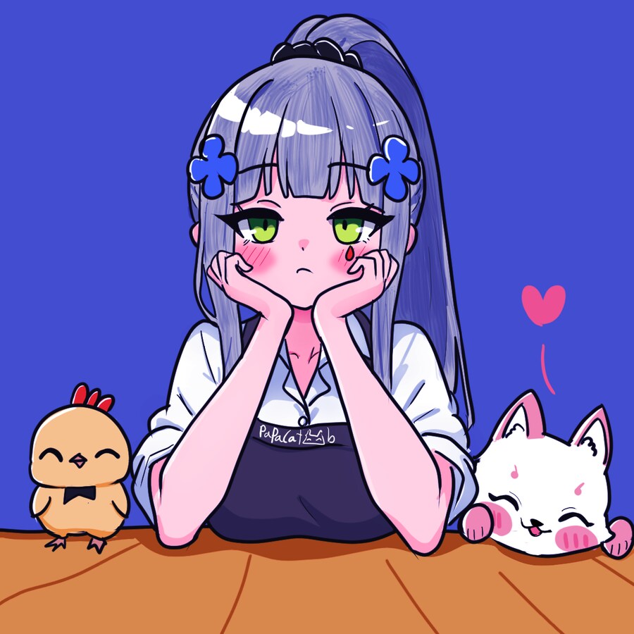 (소전2)여우찻집에서 알바하는 클루카이 그려왔덩!_1.png