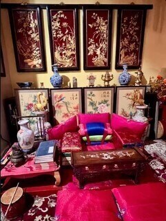 한국 사극을 좋아해서 나름 한국 스타일 방을 꾸며봤다는 미국인_2.jpg