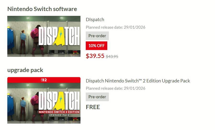 디스패치 NS1/NS2 버전 발매 결정 및 한국어 지원, 업그레이드 무료 제공_13.png