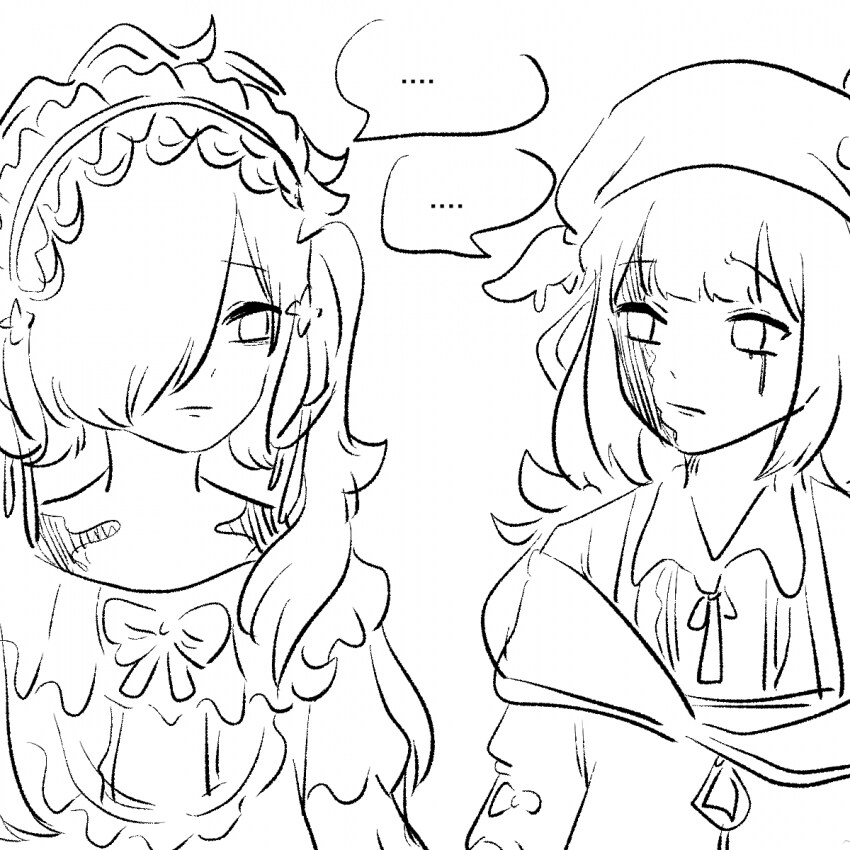 마법소녀의마녀재판)스포) 게임 다 플레이하고 그린 그림들_10.png