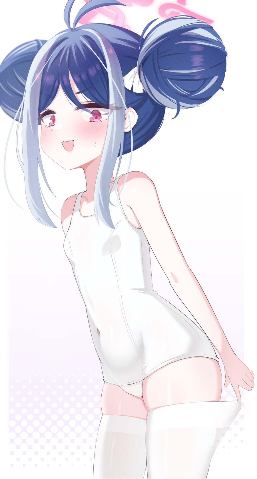 블루아카)스쿨미즈+니삭스 후부키 그림_1.png