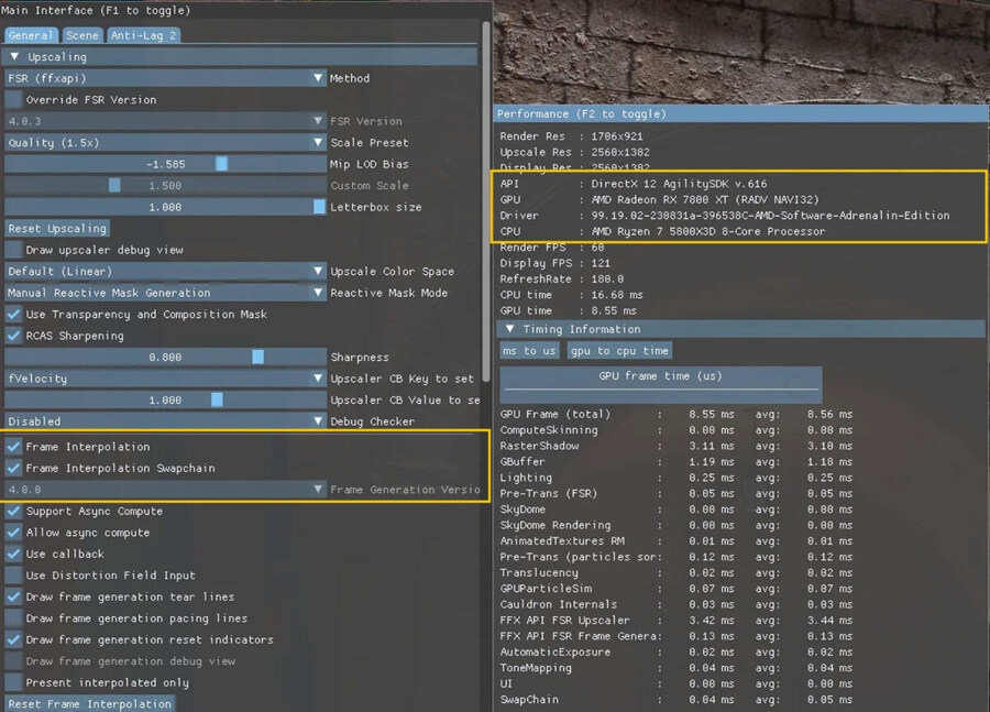 모더가 FSR레드스톤 ML프레임생성을 RDNA 3에서 구동하는데 성공_3.jpg