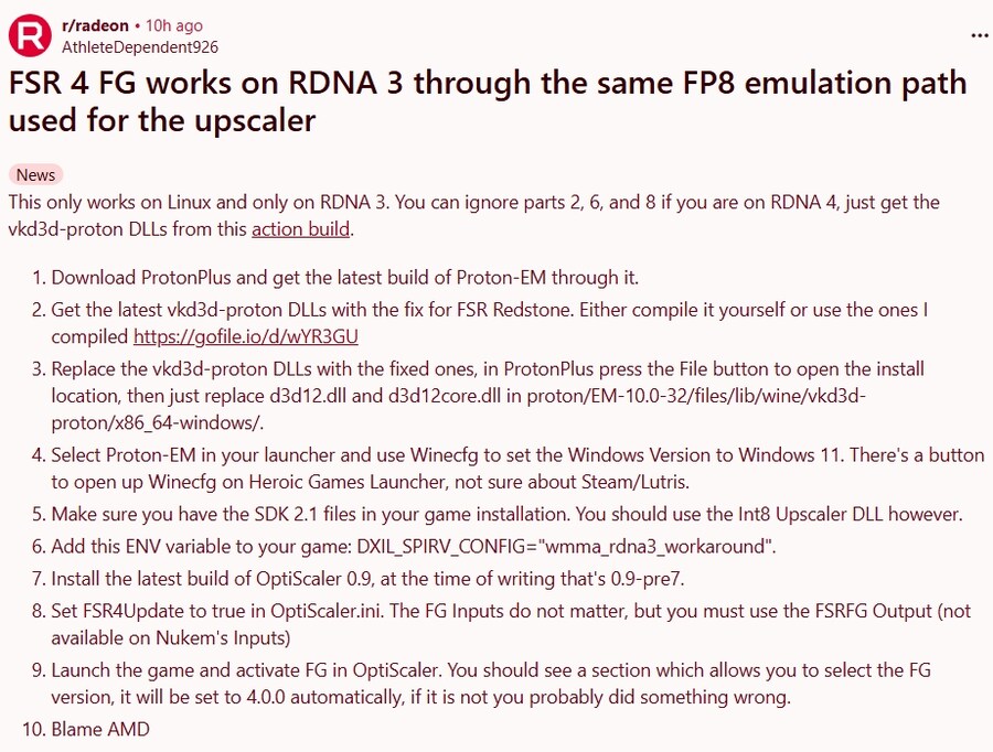 모더가 FSR레드스톤 ML프레임생성을 RDNA 3에서 구동하는데 성공_5.jpg