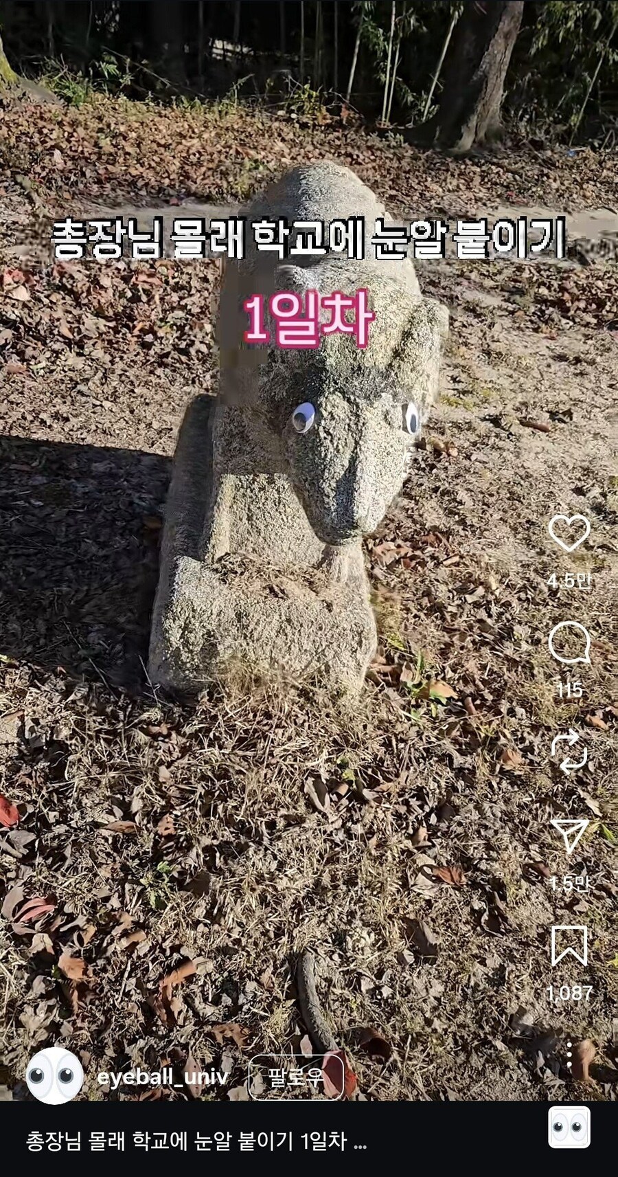 총장님 몰래 학교에 눈알 붙이는 계정_1.jpg