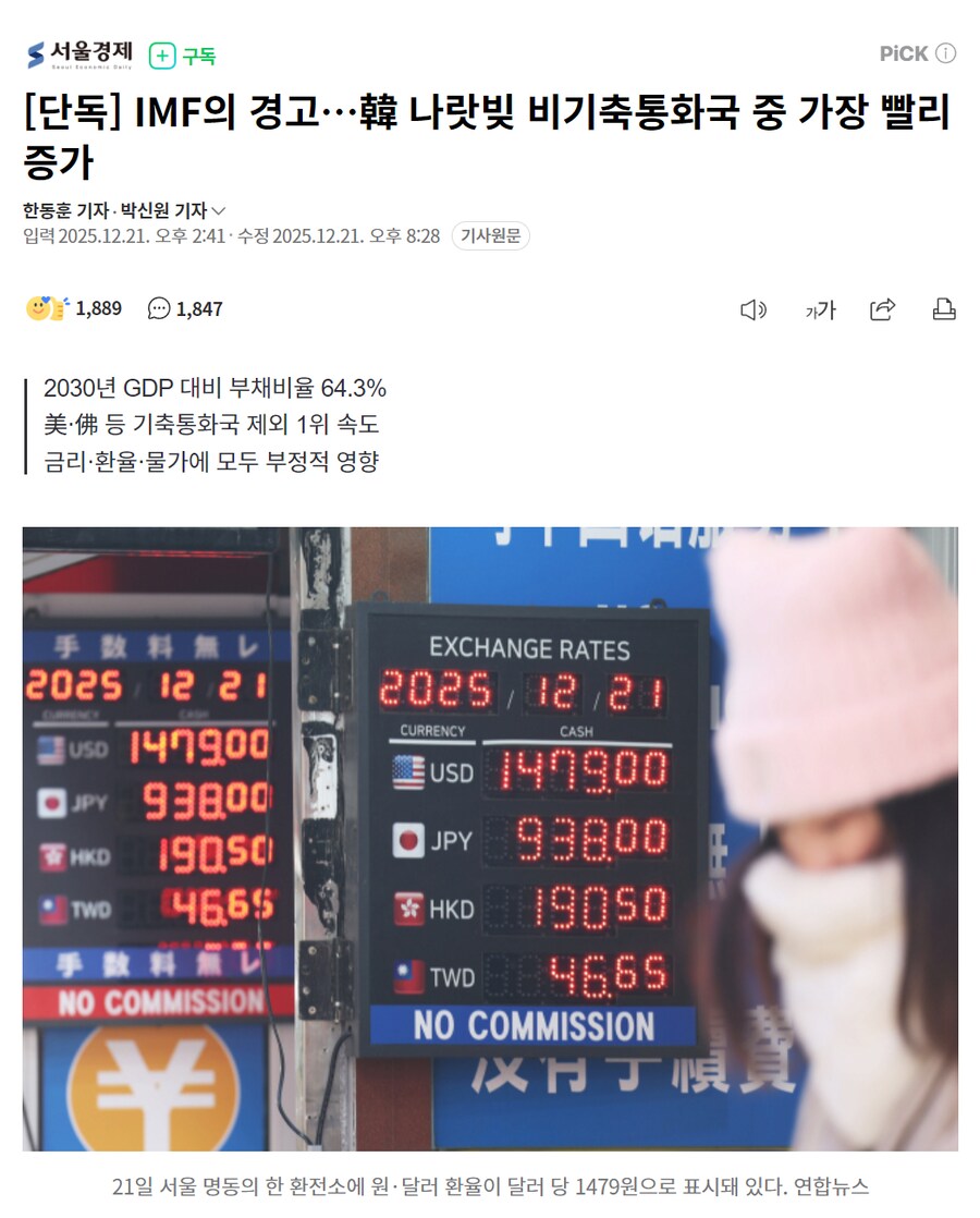 IMF의 경고…한국 나랏빚 가장 빨리 증가_1.png