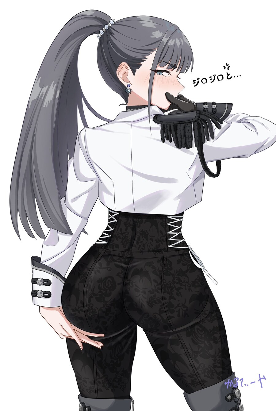 @) 츠바메 : "어딜 보는 거야?"_1.jpg