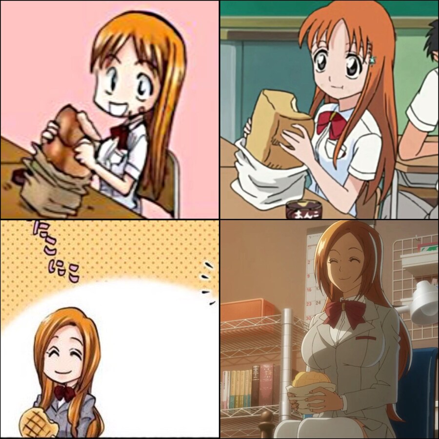 블리치 오리히메의 그림체 변화.jpg_1.jpg