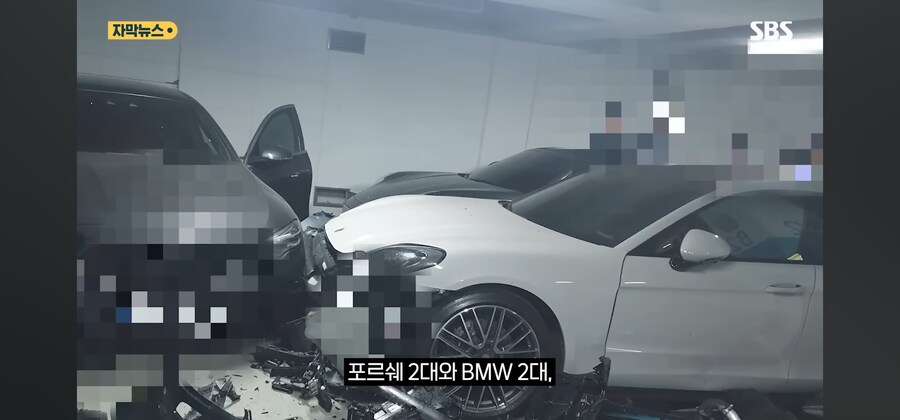후진 하다 포르쉐2대 등 총 4억원 피해추돌사고... 운전자는 급발진 주장_3.jpg