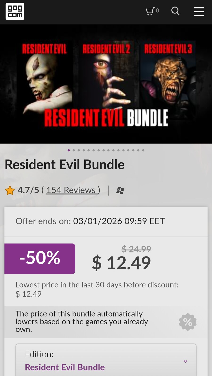 [GOG] 브레스 오브 파이어4 / 바이오하자드 번들 50%할인_3.jpg