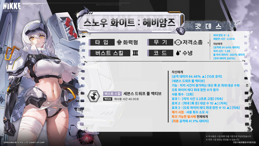 [니케] 소개, 모션 VIEW, 픽업 안내 - 스노우 화이트 : 헤비암즈_5.jpg