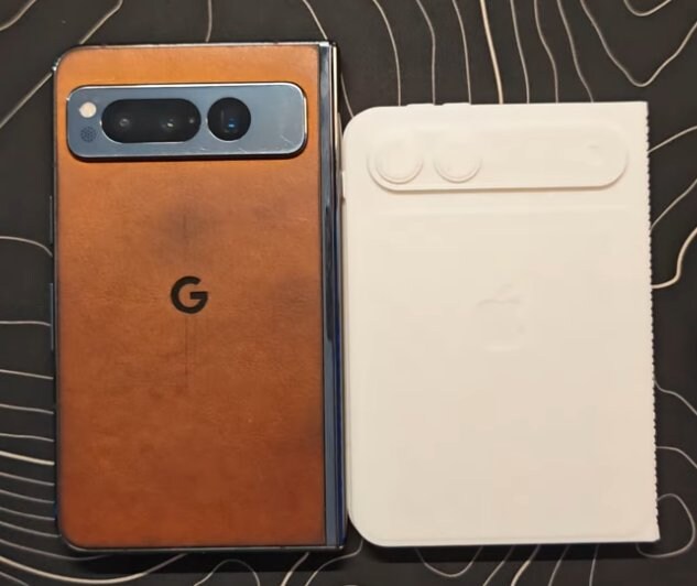 애플 아이폰 폴드 Vs. 구글 픽셀 폴드 크기 비교 이미지_1.jpg