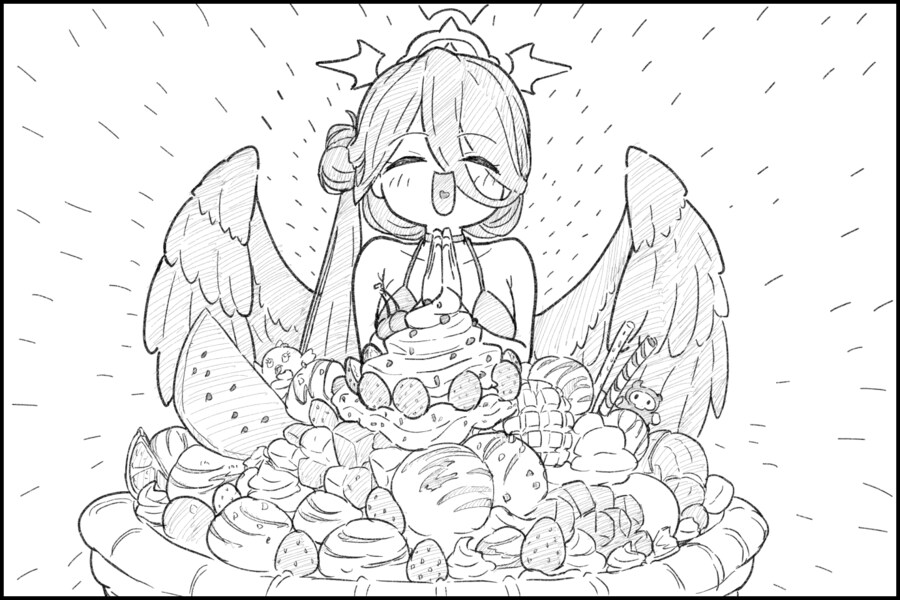 파르페를 먹고 있는 하스미를 건드리는 헬멧단.manhwa_1.png