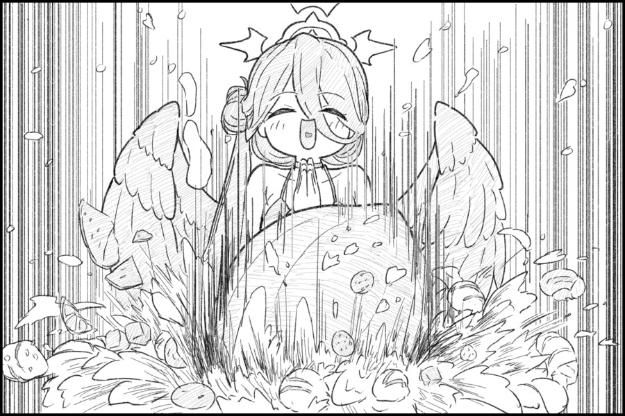 파르페를 먹고 있는 하스미를 건드리는 헬멧단.manhwa_2.png