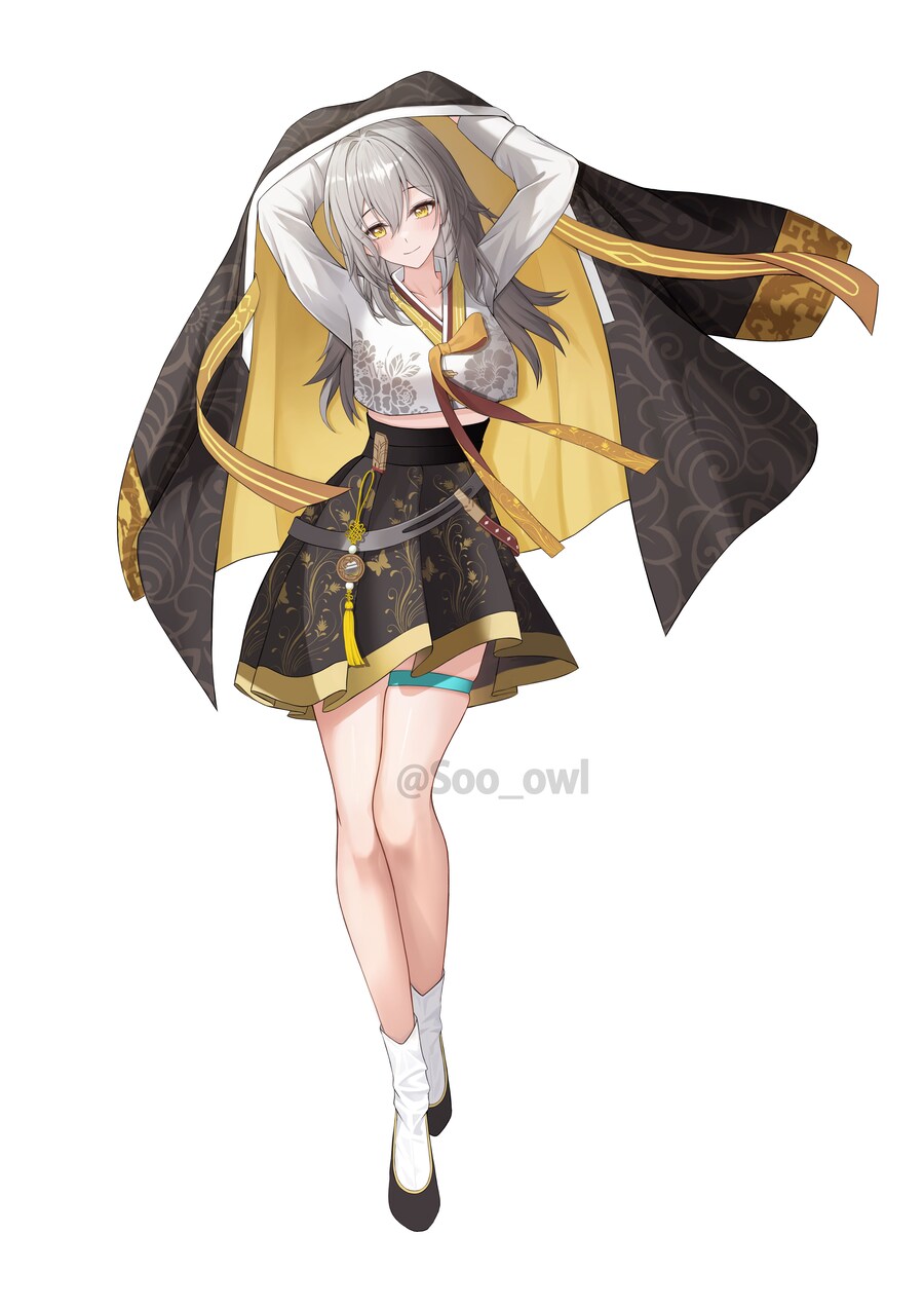 [스타레일] 한복 입은 스텔레 외 3명_4.jpg