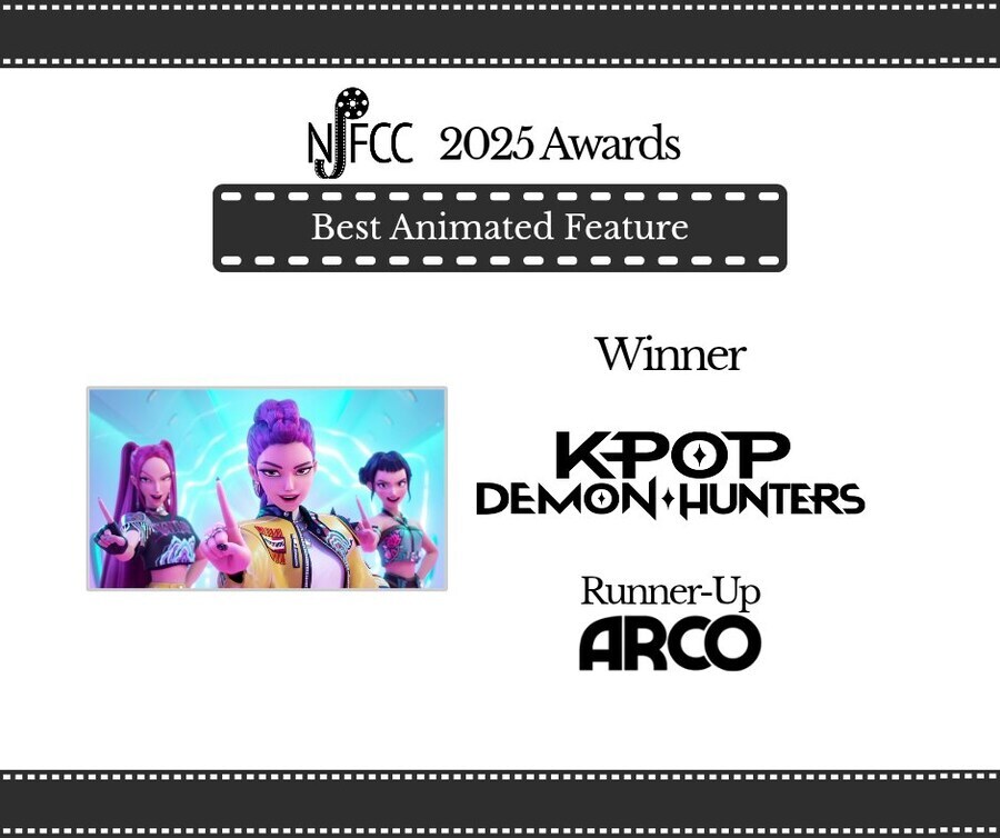 [케데헌] 뉴저지 영화 비평가 협회 애니메이션 작품상 주제가상 수상_1.jpg