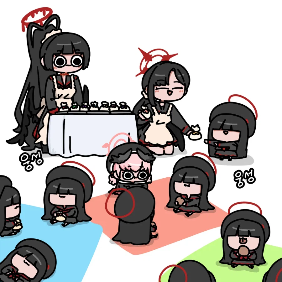 블루아카) 야외 다과회를 여는 정의실현부 Manhwa_3.webp