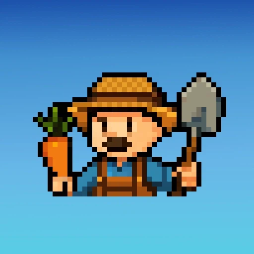 픽셀 밭에서 시작되는 전설, 농부의 성장이 전투가 된다_1.webp