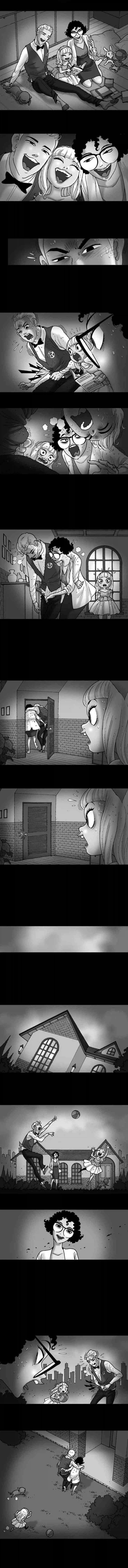 우리 아빠는 배가 아프실 때마다 지하실을 갑니다.manhwa_1.webp