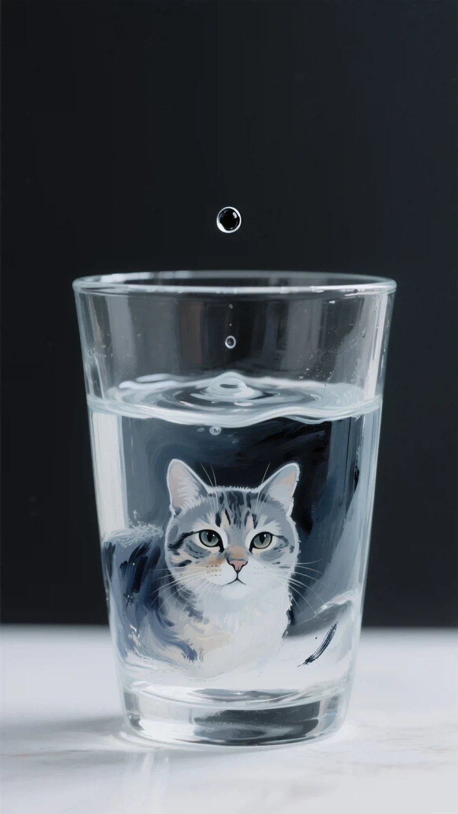 AI) 물컵에 물감을 떨어뜨려 만든 예술 컨셉_3.webp