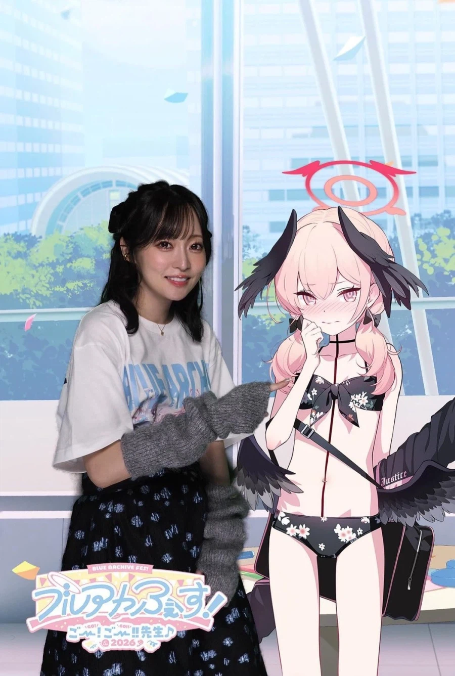 블루아카 5주년 행사장 인증샷 찍은 성우들_2.webp