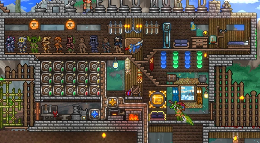 테라리아] 3일동안 40여시간을 퍼먹었는데 아직도 극극초반이래_1.webp