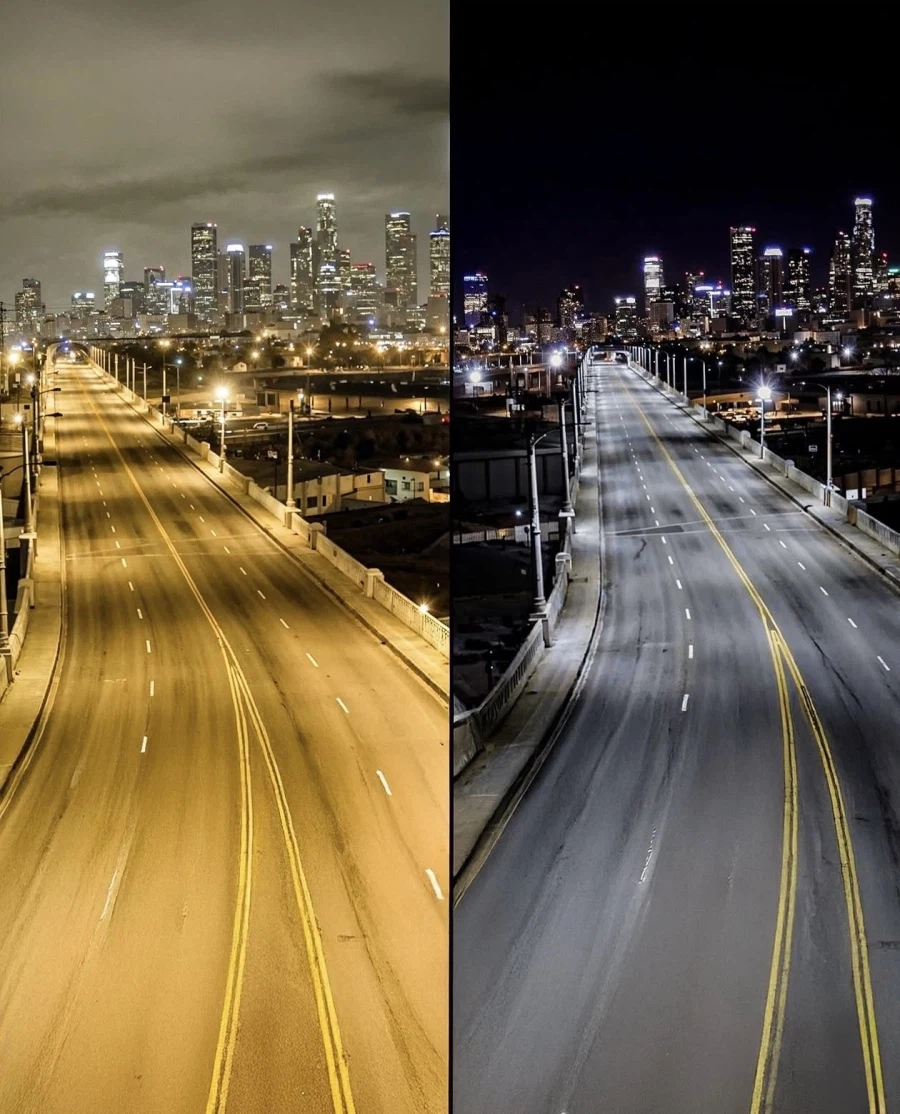 가로등 14만개를 LED로 교체한 LA 풍경 전후_1.webp