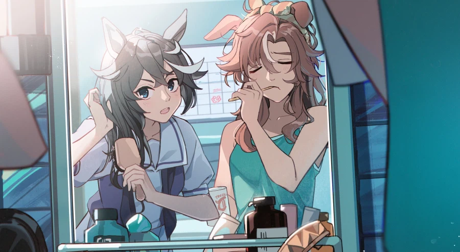 [말딸] 파머와 에이스의 아침_1.webp