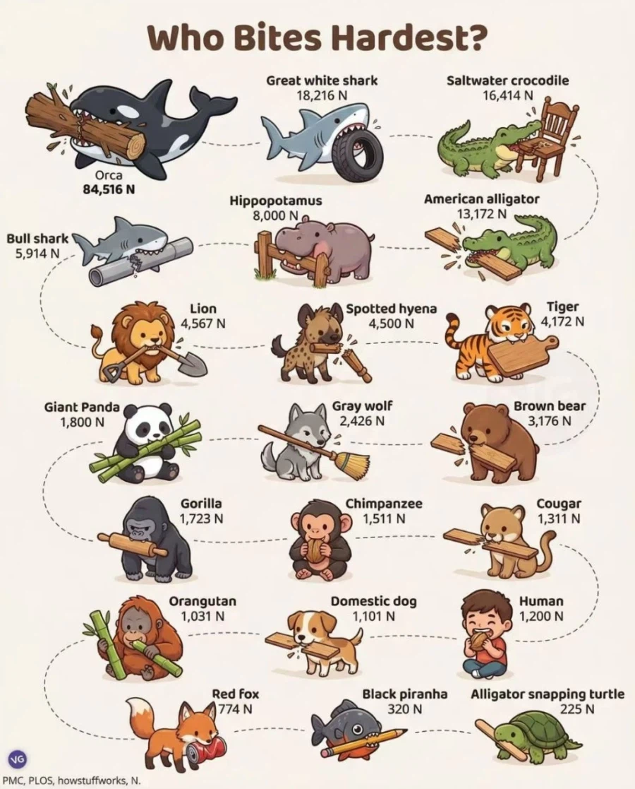 치악력 강한 동물 순위_1.webp