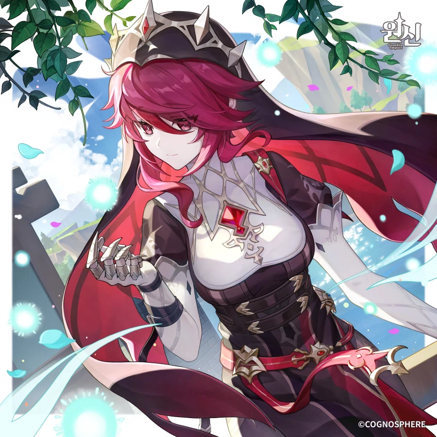 원신 | 애니메이션 컷신-「세 달의 재림」, 로자리아 생일 일러스트_1.webp