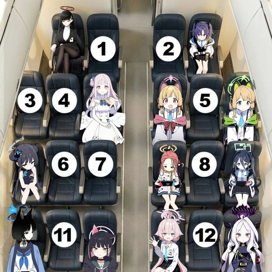 블루아카) 비행기 좌석 고르기_1.webp