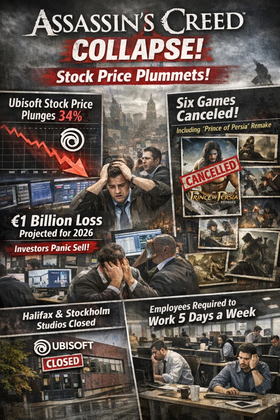 유비소프트 결국 구조조정 및 주가 하락 하네요.._1.webp