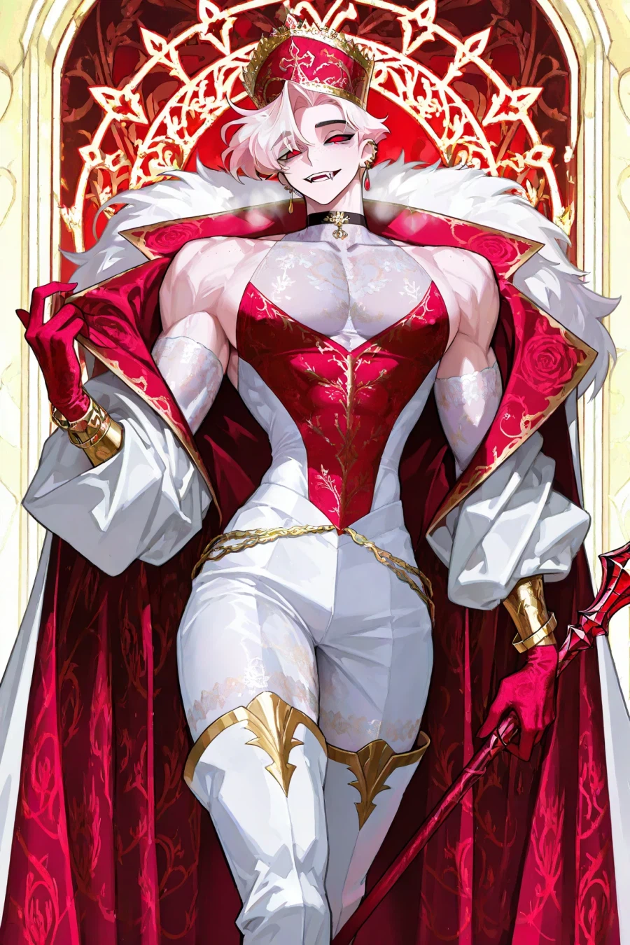 AI) 대략 이세계에서 환생해 법황이 된 엔젤 더스트 (해즈빈 호텔)_4.webp