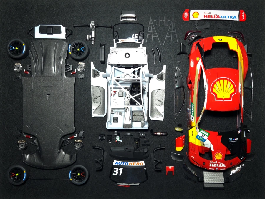 [Nunu] 가장 강력한 BMW 1/24 M4 GT3 2022 챔피언 머신 완성_38.webp