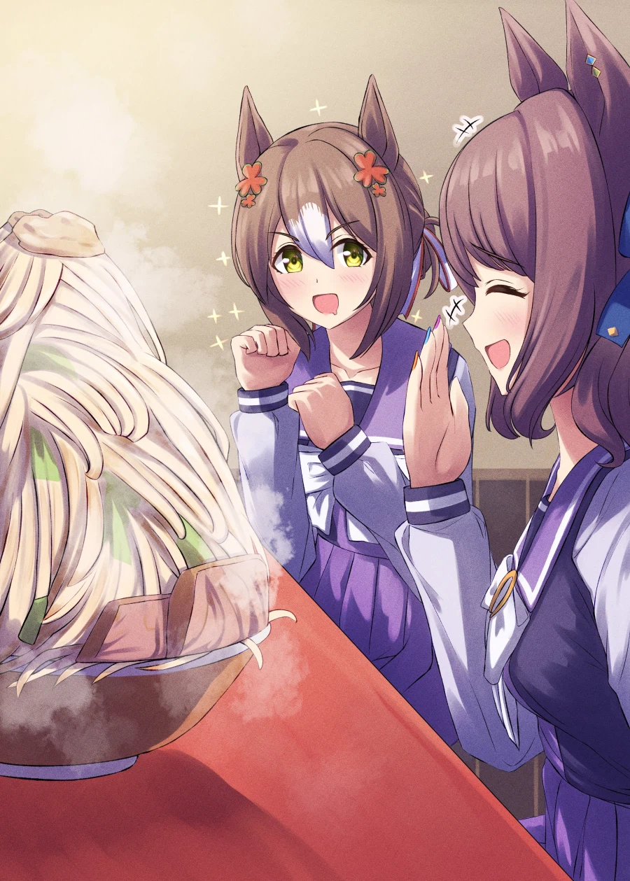 [말딸] 마늘 라멘을 먹을려는 파인과 조던_1.webp